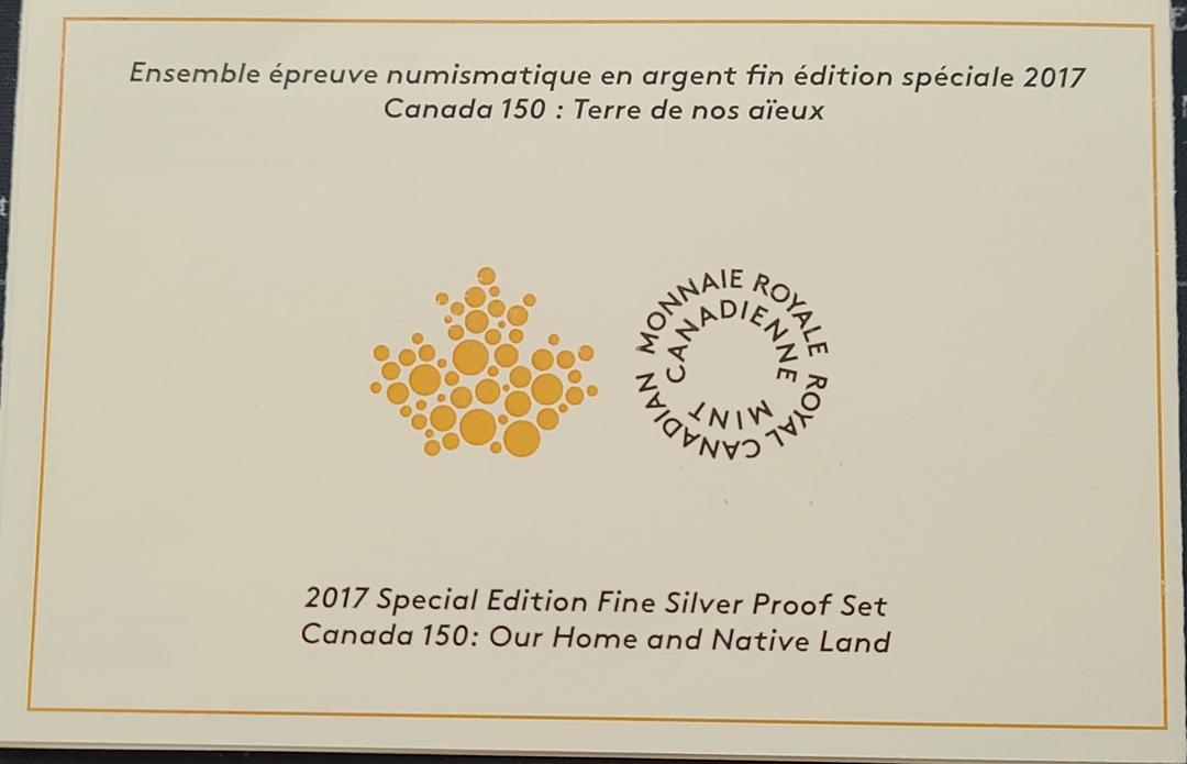 2017 Canada Fine Silver Proof Set 99.99% 150th Special Edition "Our Home and Native Land" - 4 - 1732328955836_20240414_154657