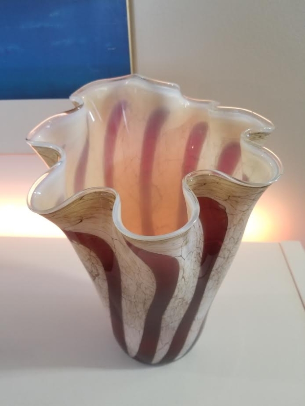 Vintage Hand Blown Glass Vase - 1 - 1734413514515_1