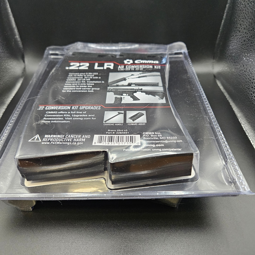 CMMG Conversion Kit - 22 LR AR-15 - 3 X 25 Rd Magazine - 2 - 1734709750959_20241220_083634