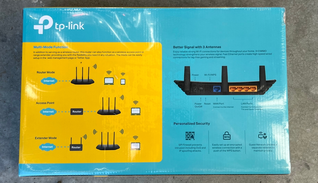 TP Link 450 Mbps Wireless N Router - 2 - 1735351323615_IMG_9355