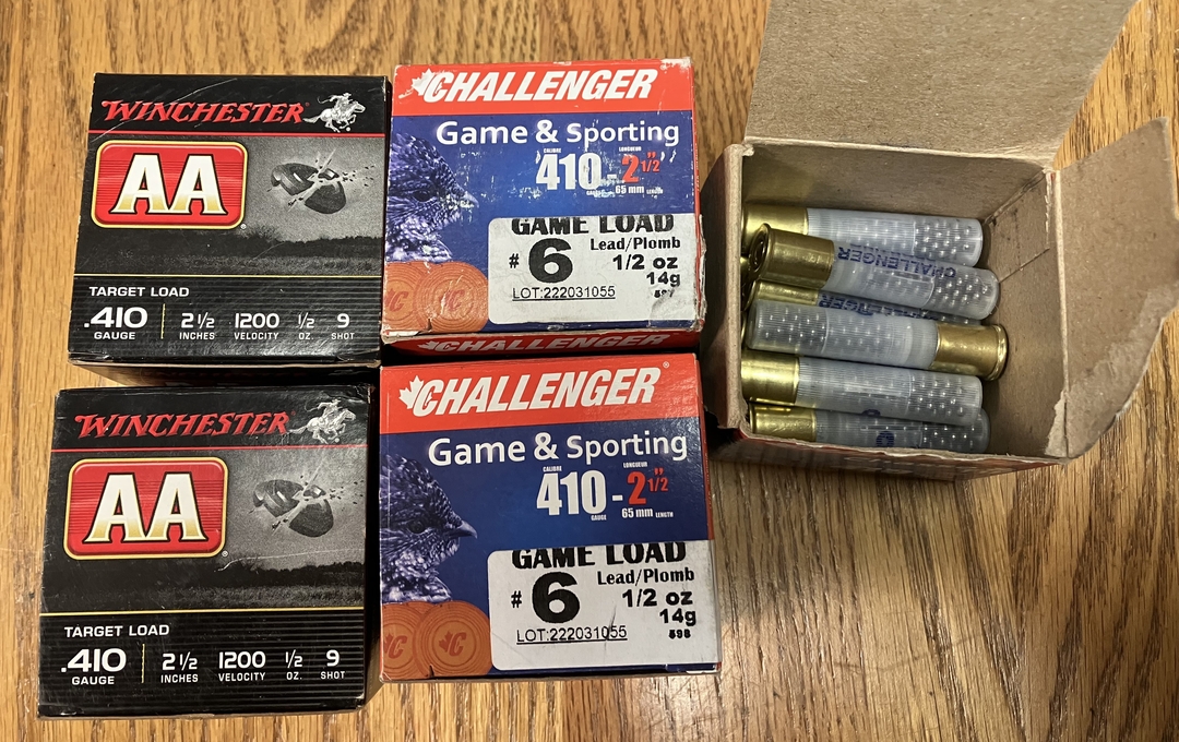 410, 2-1/2 Inch Shotgun Ammo # 9 and # 6 - 1 - 1737037248705_410 ammo