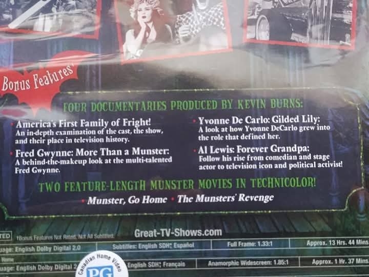 The Munsters, The Addams Family and Wheels on DVD  - 5 - 1737319827701_FB_IMG_1737316942934