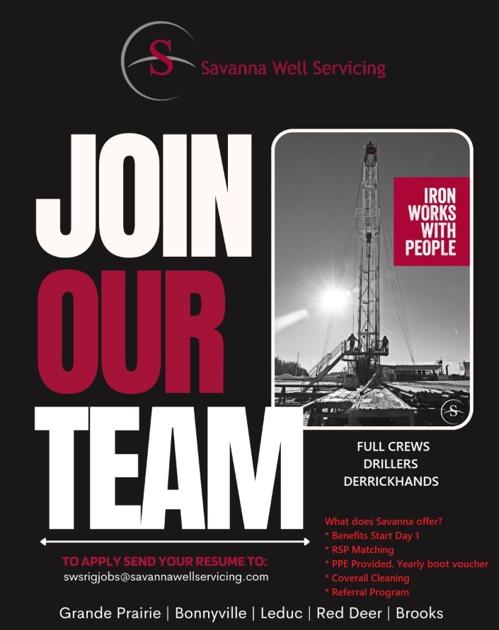 Now Hiring - Service Rig Derrickhands and Operators - Alberta - 1 - 1737568960066_Hiring 2 - Jan 2025