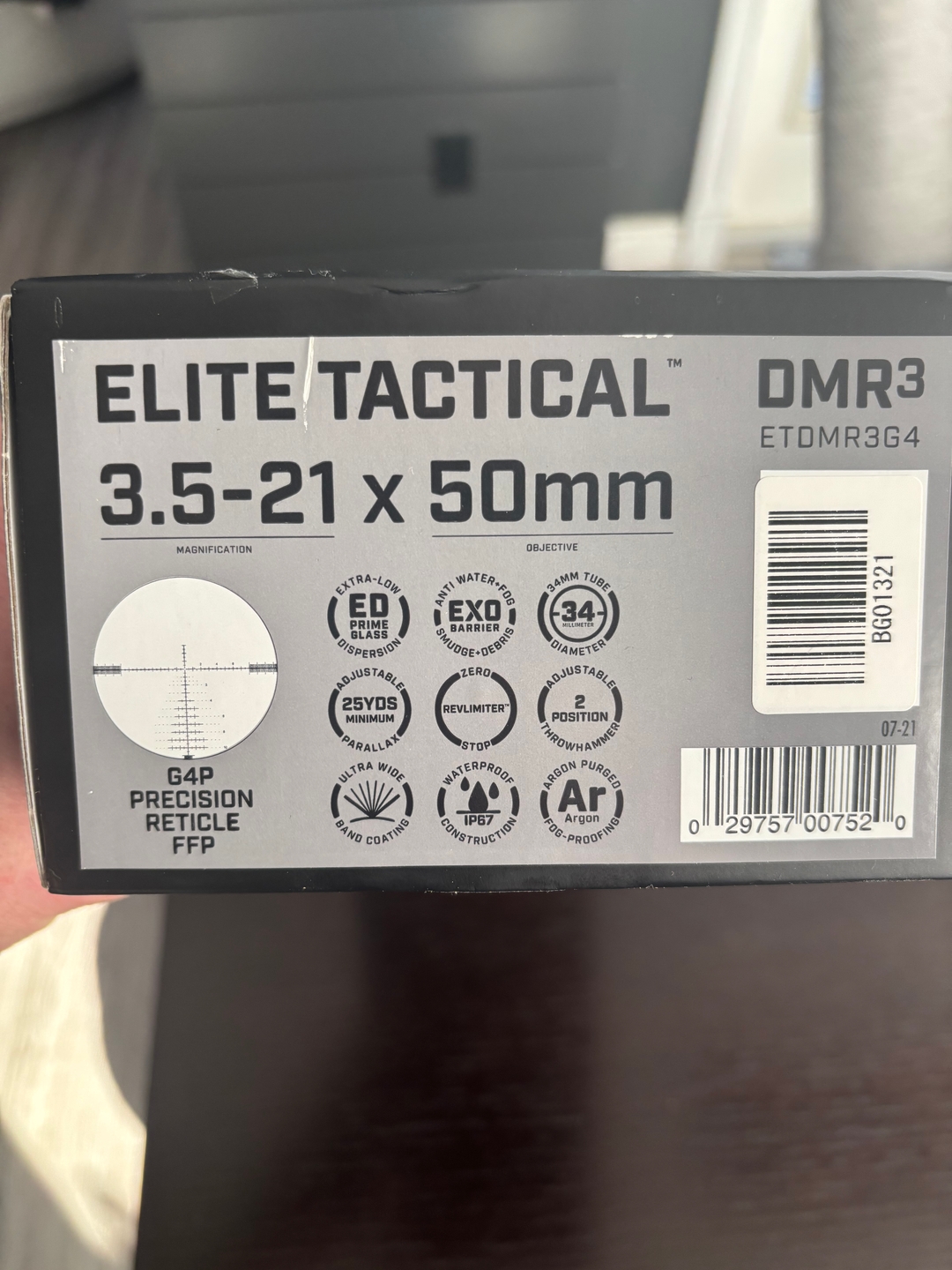 Elite Tac DMR3 3.5-21 ffp G4P Reticle Sell/Trade - 2 - 1738019266449_IMG_9306