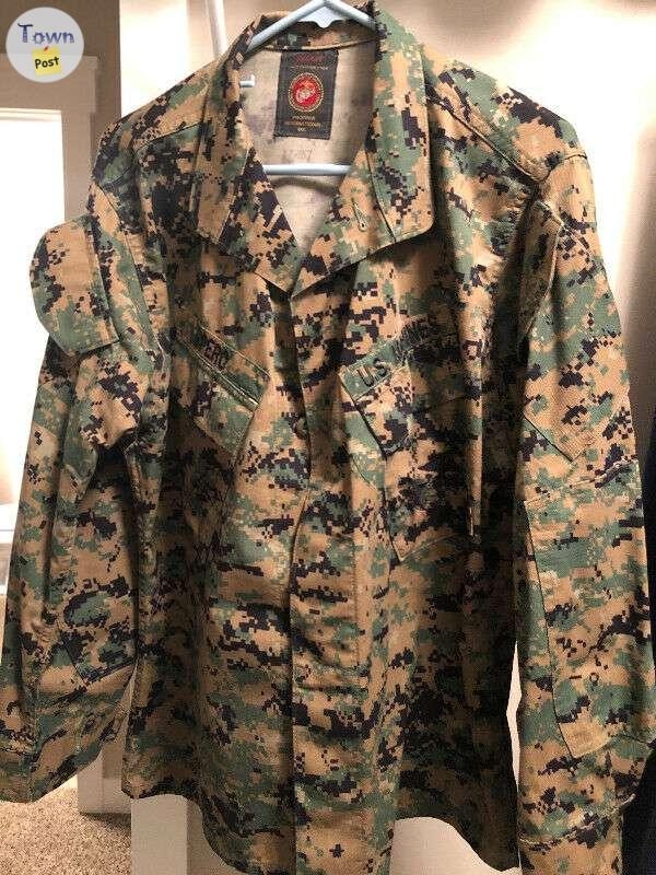 Digital Marpat Marine camouflage USMC combat shirt will fit 67 inches tall and 41 inch chest - 1 - 472989-1607433209