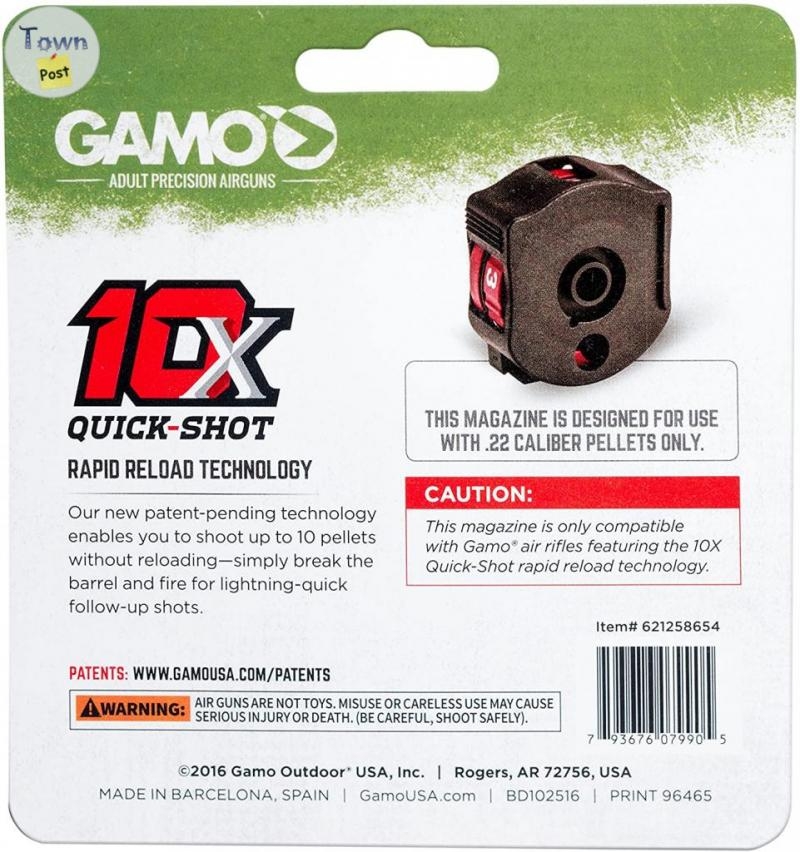 Gamo .22 Cal 10X Quick-Shot Magazine NEW $25 - 2 - 553836-1621492898_0