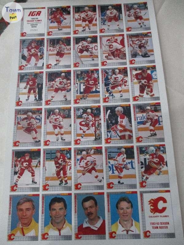 IGA SPECIAL EDITION ~ OILERS / FLAMES ~ UNCUT POSTERS - 2 - 570680-1625350259_0