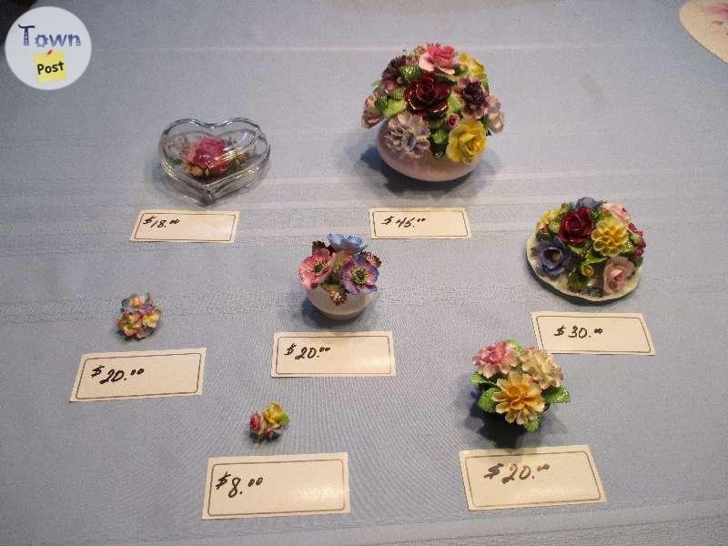 $8 to $45 ~ FINE ENGLISH CHINA ~ FLORAL ORNAMENTS - 11 - 540178-1650222917