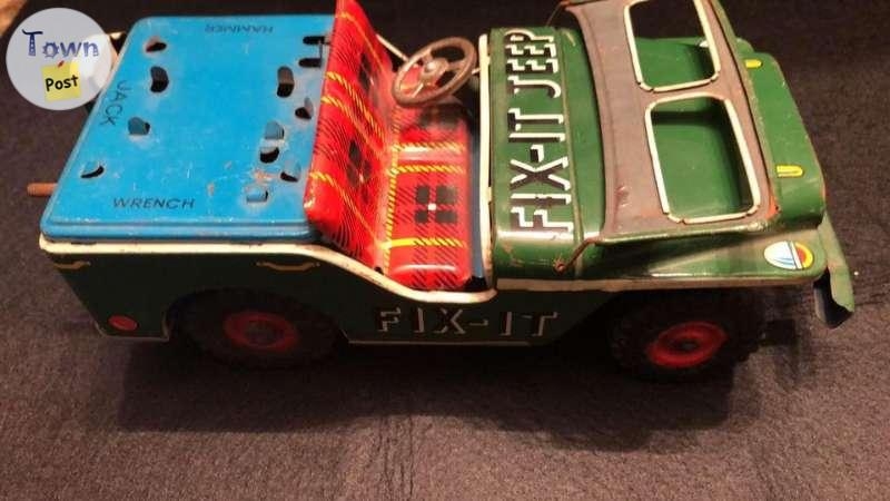 Tin Litho Friction toy Fix it jeep - 3 - 719373-1652507683_1