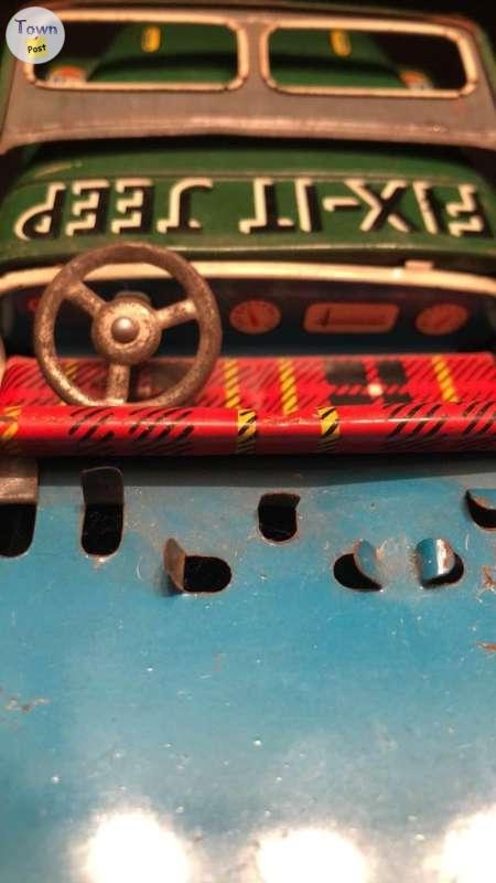 Tin Litho Friction toy Fix it jeep - 5 - 719373-1652507683_3