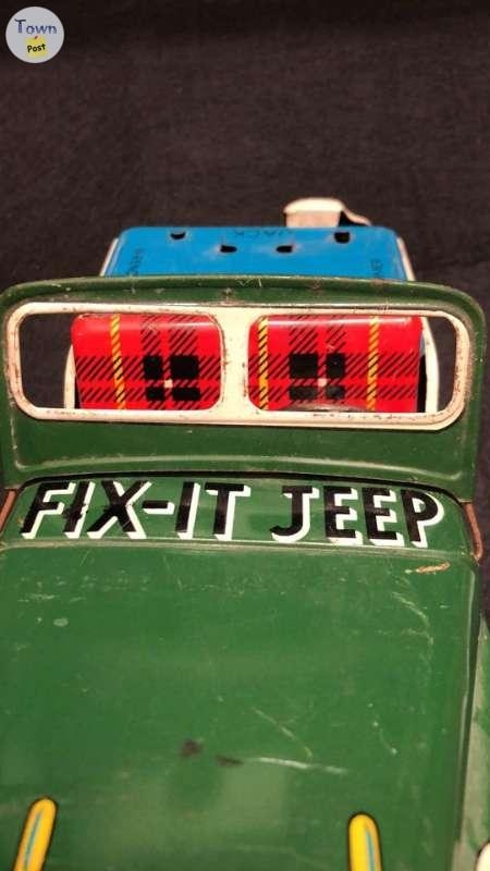 Tin Litho Friction toy Fix it jeep - 8 - 719373-1652507683_6