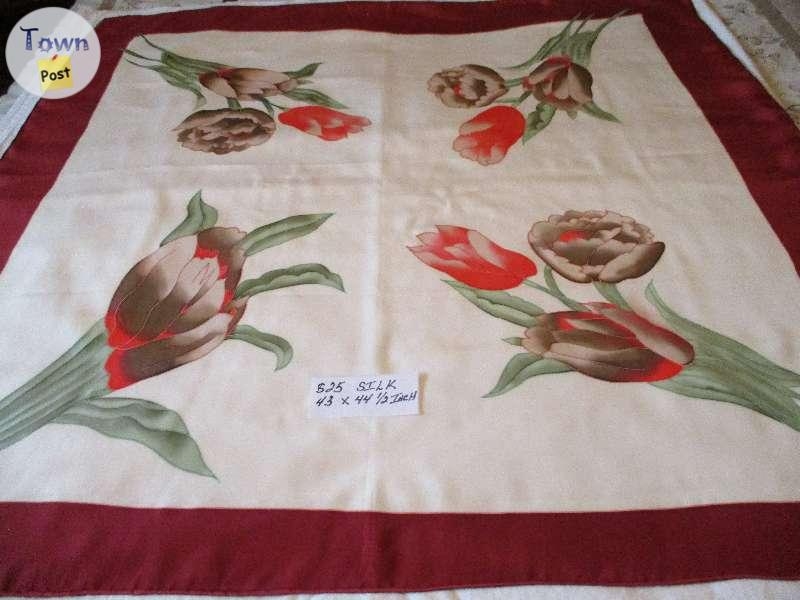 PRICE DROP to $20 Each ~ 3 UNIQUE ~ 100% SILK SCARVES - 1 - 791672-1665012331_1