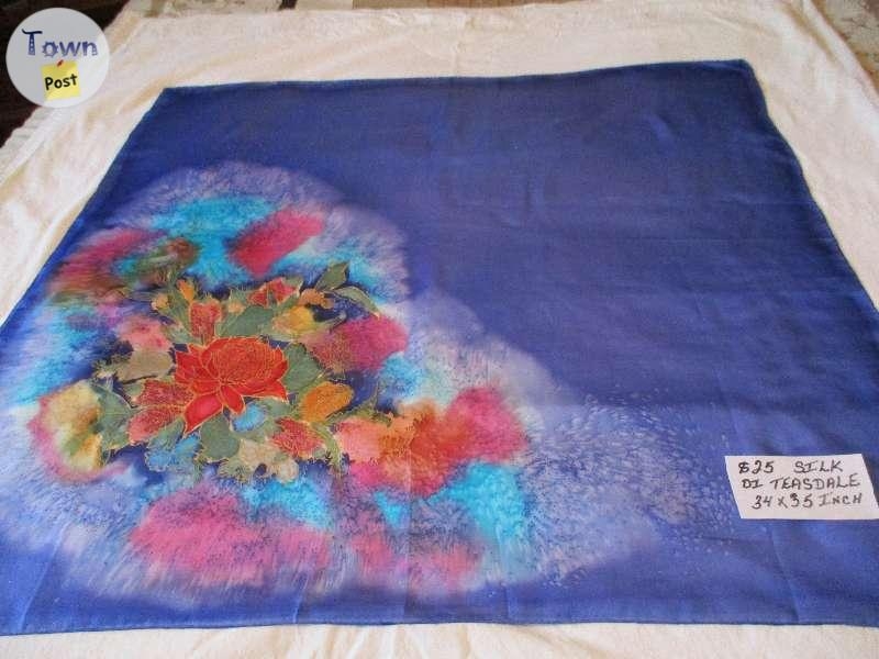 PRICE DROP to $20 Each ~ 3 UNIQUE ~ 100% SILK SCARVES - 6 - 791672-1665258224