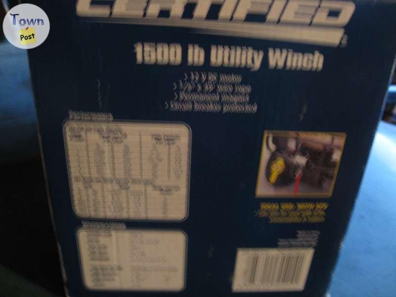 CERTIFIED BRAND NEW IN BOX 1500 LB ATV WINCH - 2 - 803062-1667331200_0