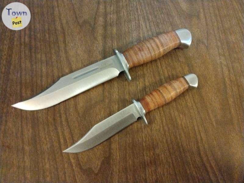 Fixed Blade Hunting Buck Knife Leather Handle with Sheath New $50 - 3 - 806616-1668083097_1