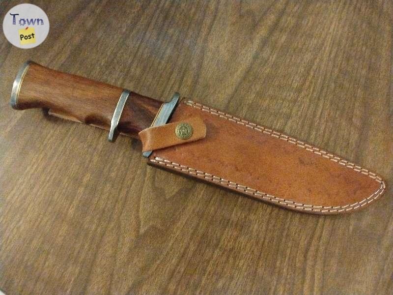 Nooraki Handmade Damascus Steel Hunting Knife with Leather Sheath $200 - 4 - 807259-1668215799_2