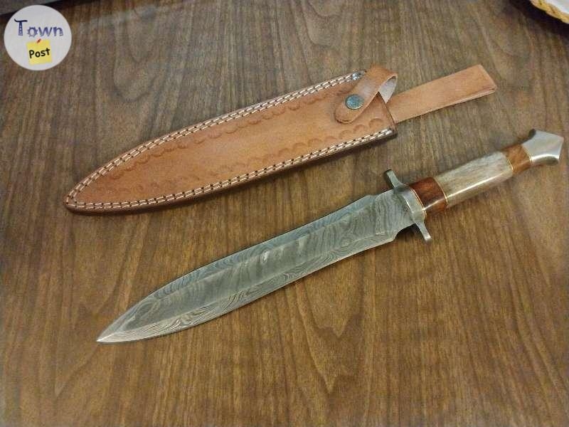 Handmade Damascus Steel 16.00 Inches Dagger Knife NEW $200 - 2 - 808493-1668498240_0