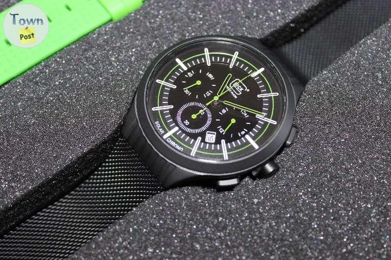 Glock. Authentic Glock Limited Edition Precision 35th Anniversary Titanium Solar Chronograph Watch - 1 - 847821-1676128963