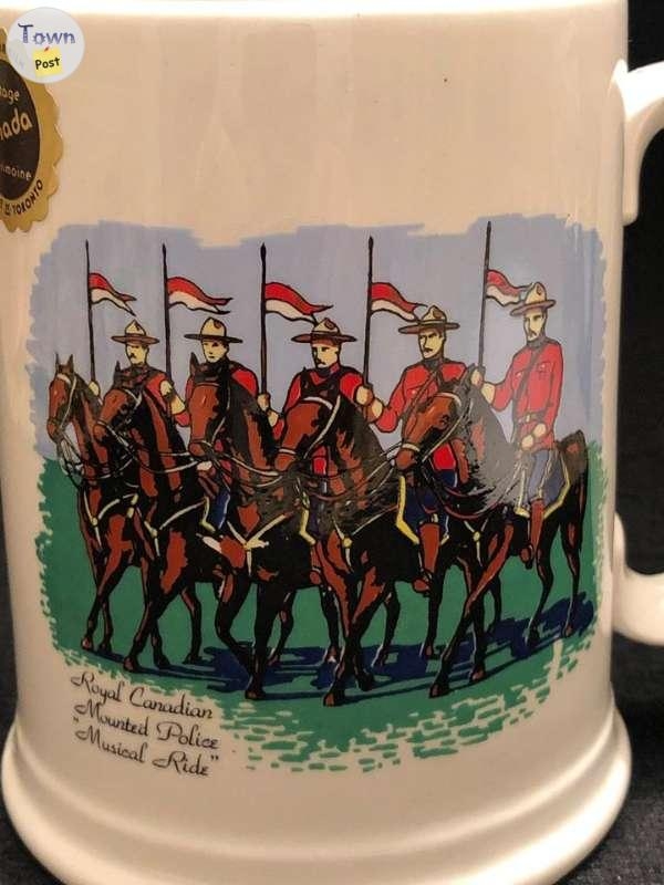 Glass RCMP Musical Ride Beer Mug from 1980s - 2 - 864395-1677677192_0