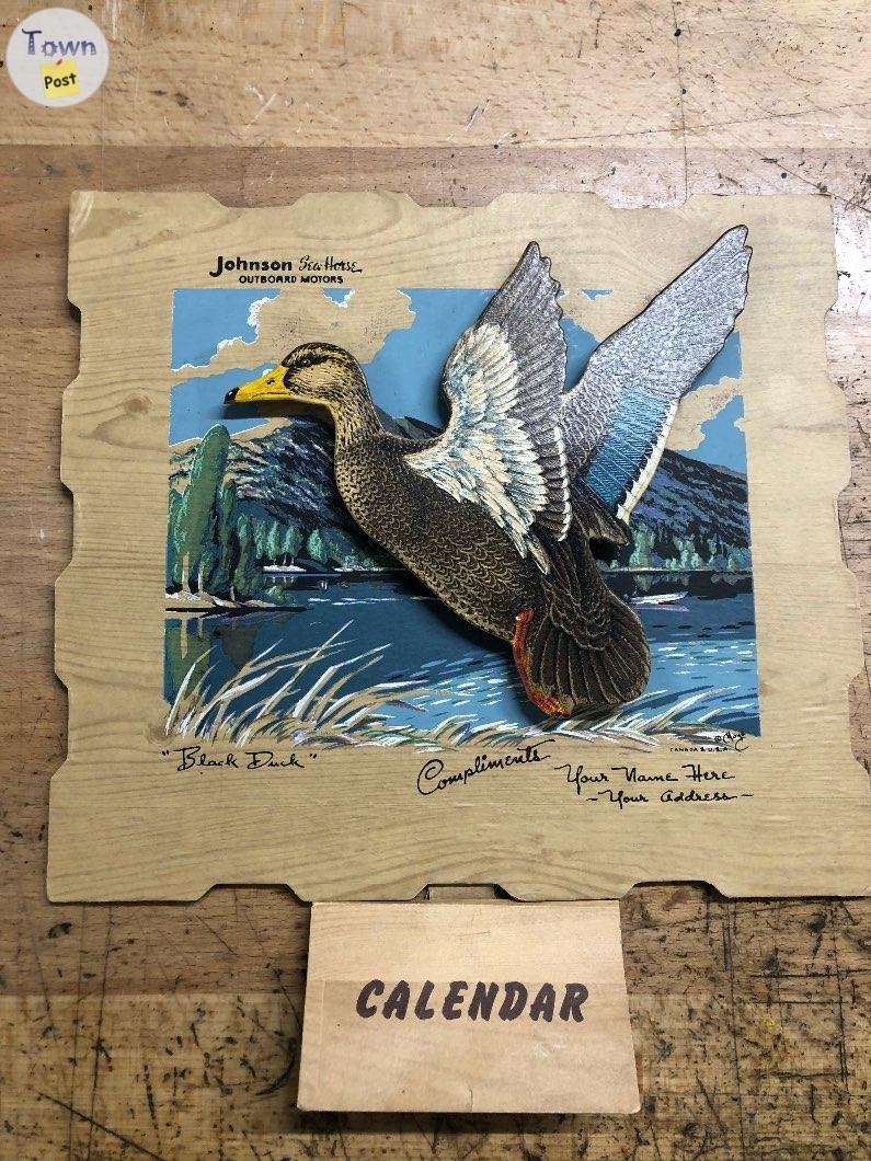 Johnson Outboard 1954 Black Duck Calendar - 1 - 957304-1697501582