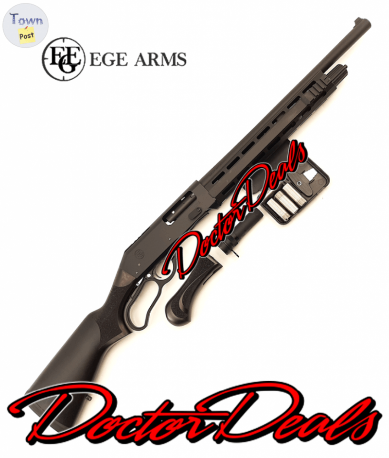 EGE ARMS LV12 black stained walnut lever action 12 gauge tactical shotgun with extra pistol grip and choke kit, LV12-TACT-BLKwood - 1 - 969108-1700100934