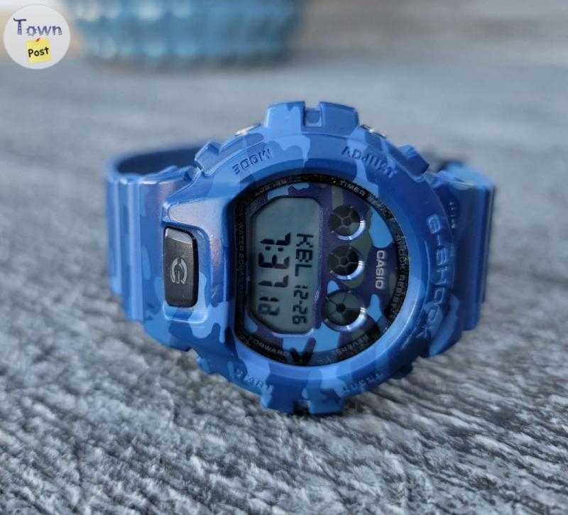  CASIO G-Shock Blue Camouflage watch - 1 - 987013-1703648920