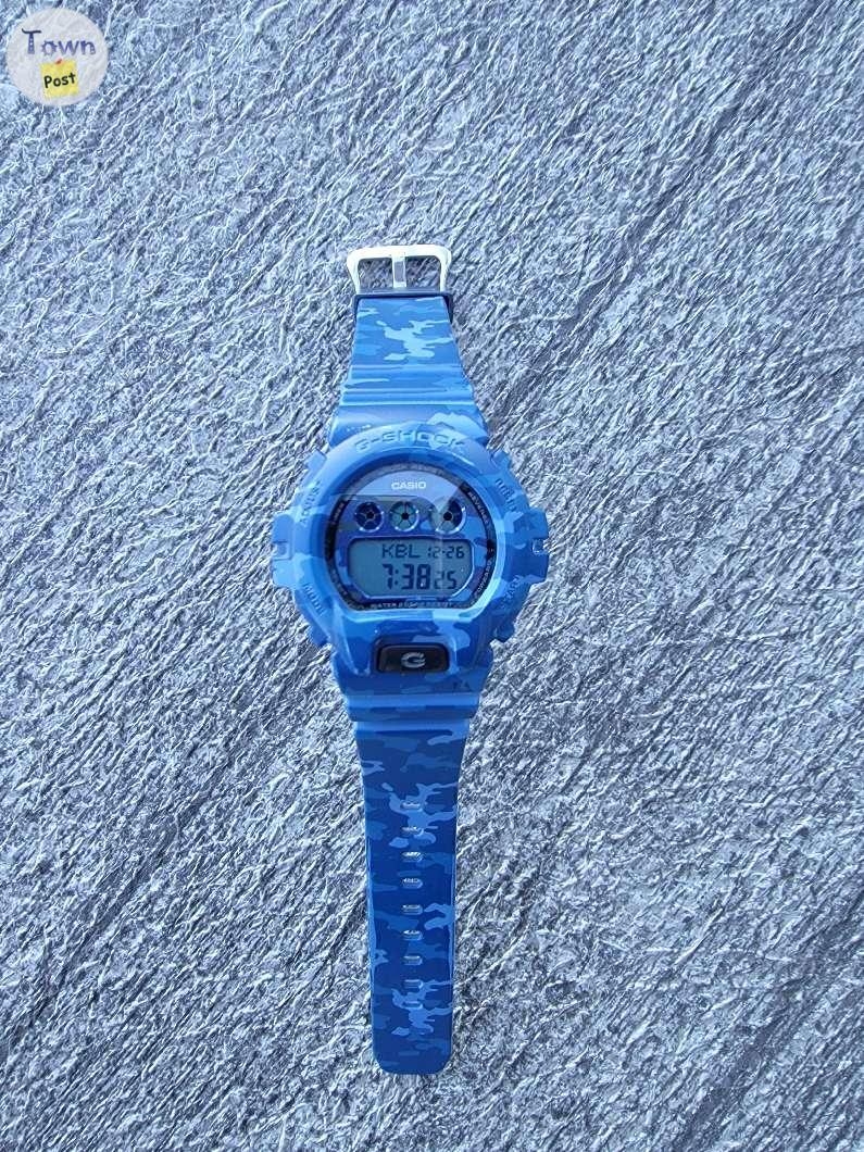  CASIO G-Shock Blue Camouflage watch - 2 - 987013-1703648920_0