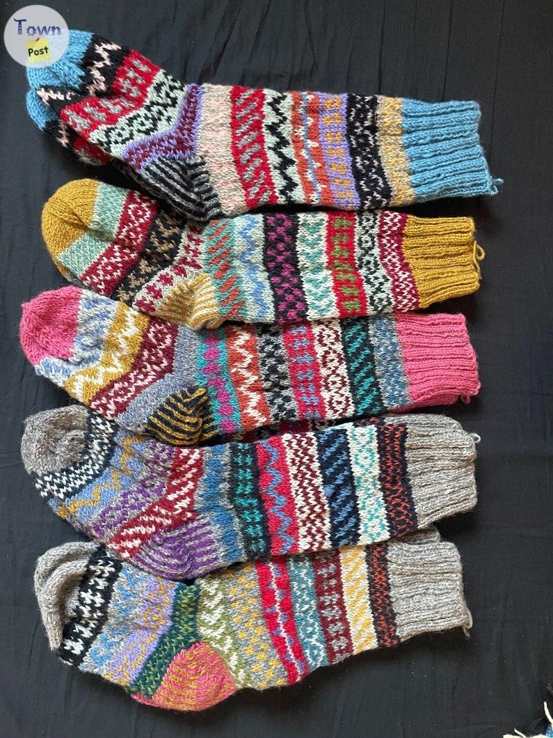 Sherpa socks ( hand knitted in Nepal) for women  - 2 - 987964-1703887902_0