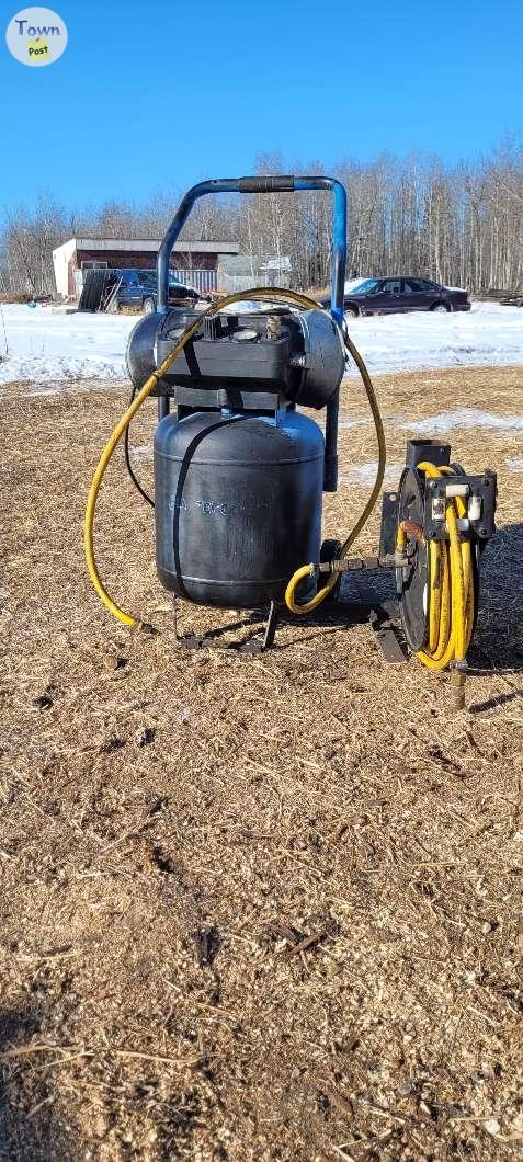 Air compressor and hose reel,50ft new hose - 1 - 1006632-1708109988