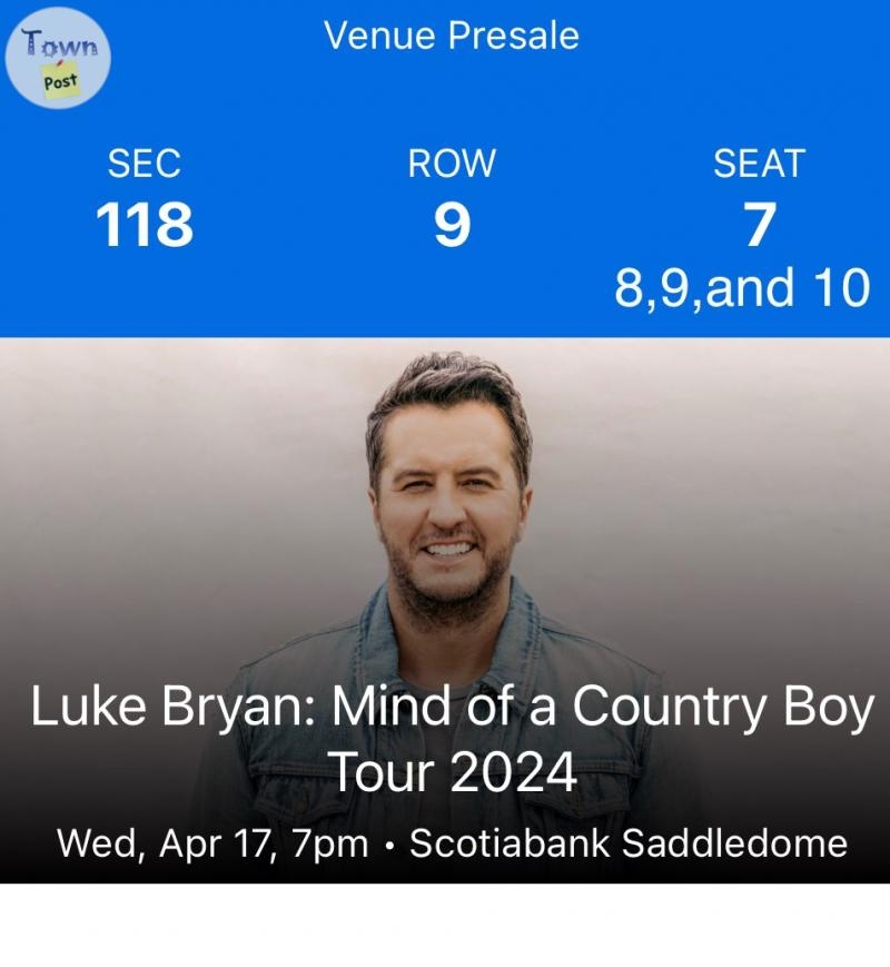 4 Luke Bryan Tickets - 1 - 1012907-1709140199