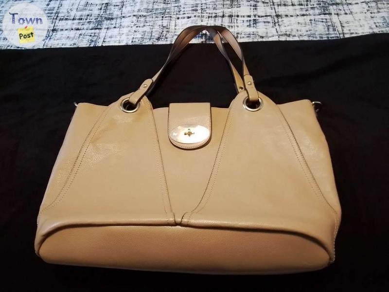 Large beige leather purse - 1 - 1025794-1712074354