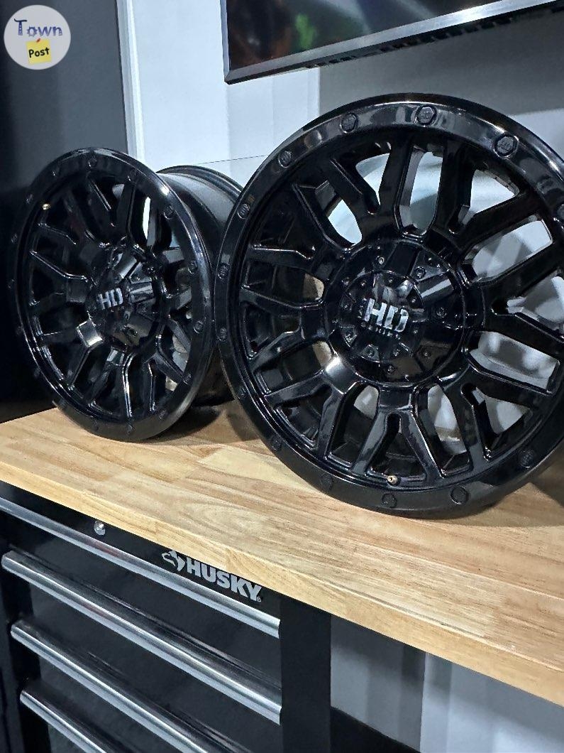 LIKE NEW: High Gloss Black, FAST HD SERIES MENACE 17" RIMS - 5 - 1026071-1712152476_3