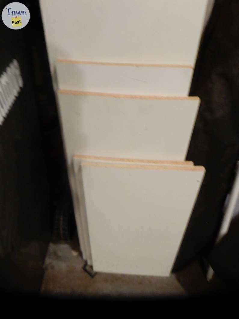 10" White Melamine Shelf Boards - 2 - 1026200-1712171402_0