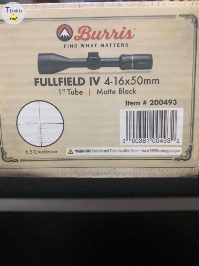 Burris 4x16x50 1” tube BDC reticle 6.5 creedmoore  - 2 - 1026426-1712227641_0