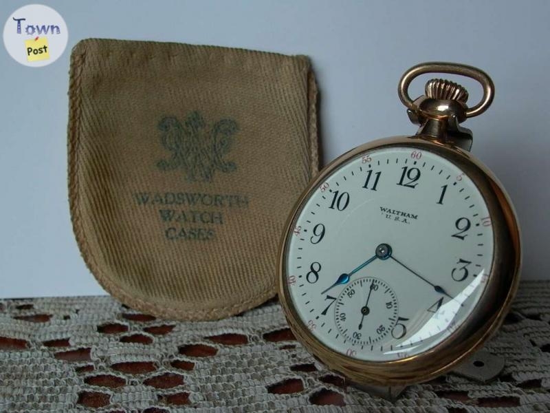 Antique American Waltham pocket watch.Beautiful! - 1 - 1026931-1712342960