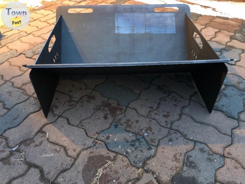 Solid Steel Fire Pit 32”x26”, self standing, portable, slides together, folds flat to less than 1” - 1 - 1027129-1712372999_3