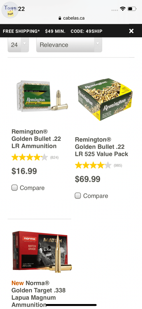 725 rnds 22lr hollow point 36 gr Remington Golden Bullet - 5 - 1027899-1712551693