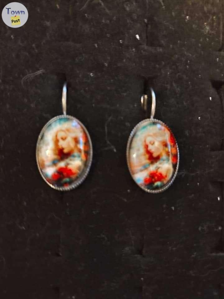 13 x 18 mm cameo cabochon earrings  - 5 - 1035982-1714613543_3