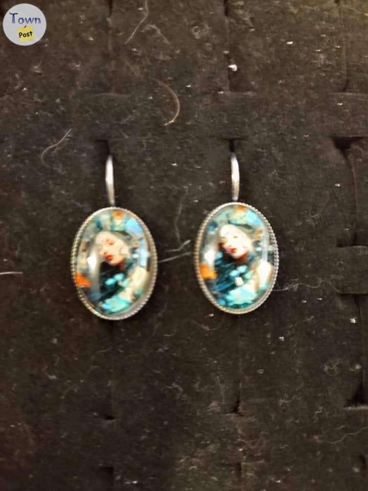 13 x 18 mm cameo cabochon earrings  - 6 - 1035982-1714613543_4