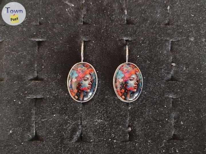 13 x 18 mm cameo cabochon earrings  - 10 - 1035982-1714614085_1