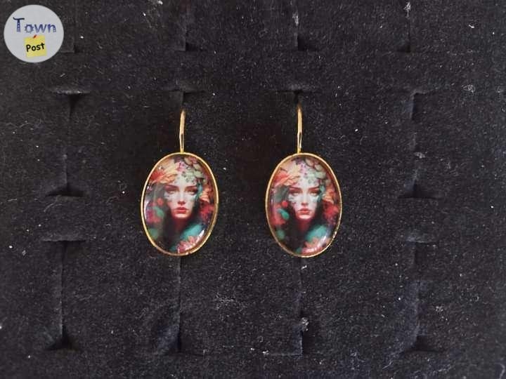 13 x 18 mm cameo cabochon earrings  - 12 - 1035982-1714614085_3