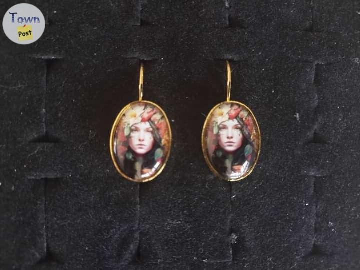 13 x 18 mm cameo cabochon earrings  - 14 - 1035982-1714614085_5