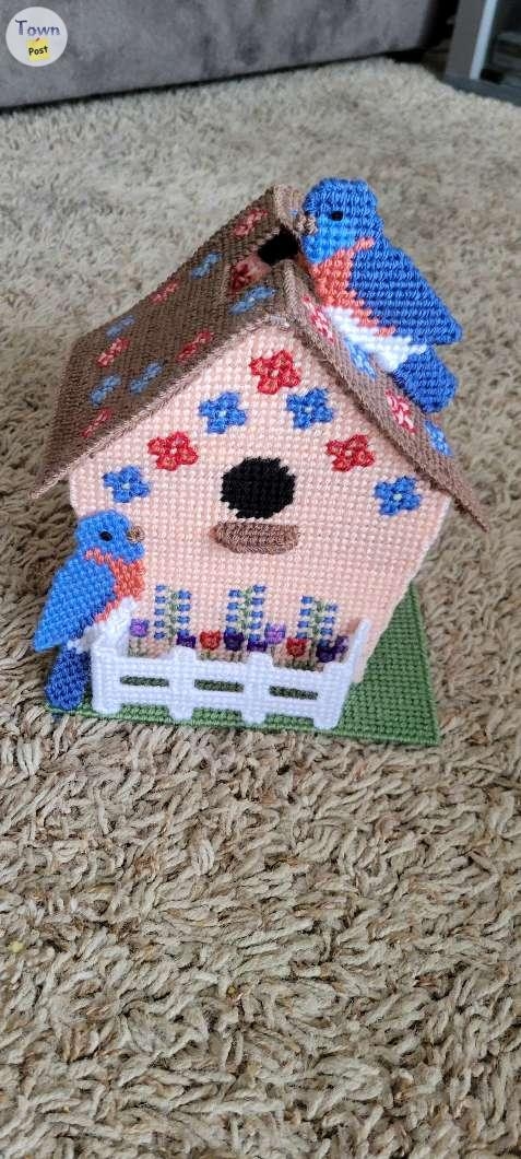 Bird house tissue box cover  - 1 - 1037008-1714878310