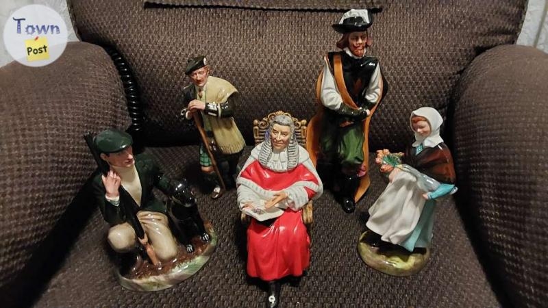 5 Royal Doulton figurines, Judge, Gamekeeper, Cavalier (SOLD), Laird, Stitch in Time, Country Lass, Made in England, $60 & up - 1 - 1038900-1715361608