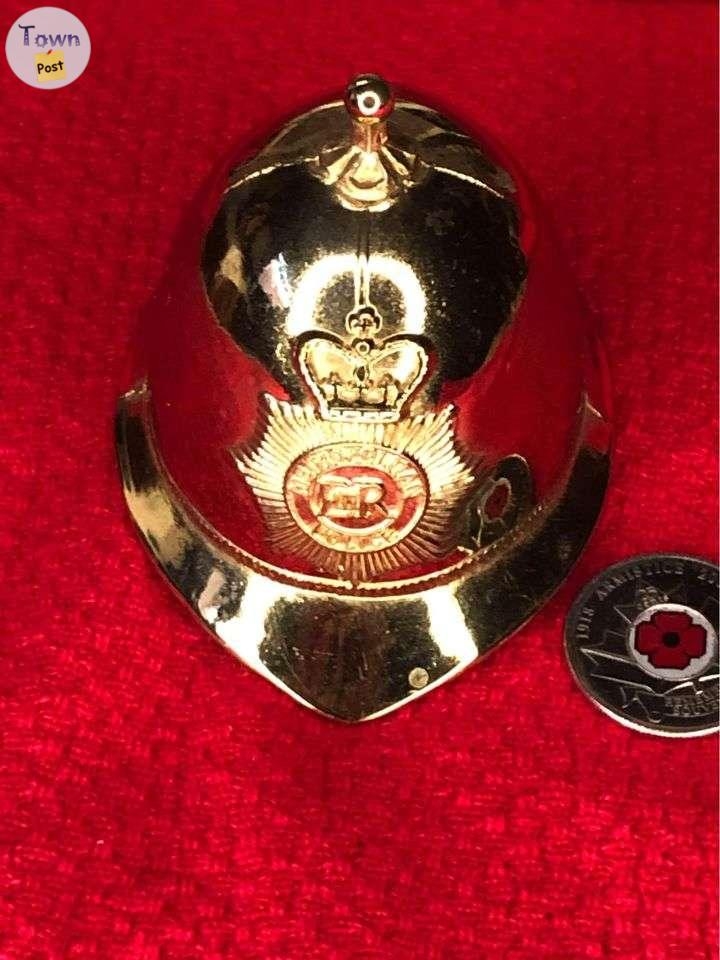 Miniature Gold Bobby Police Helmet Bell - 1 - 1043250-1716557610