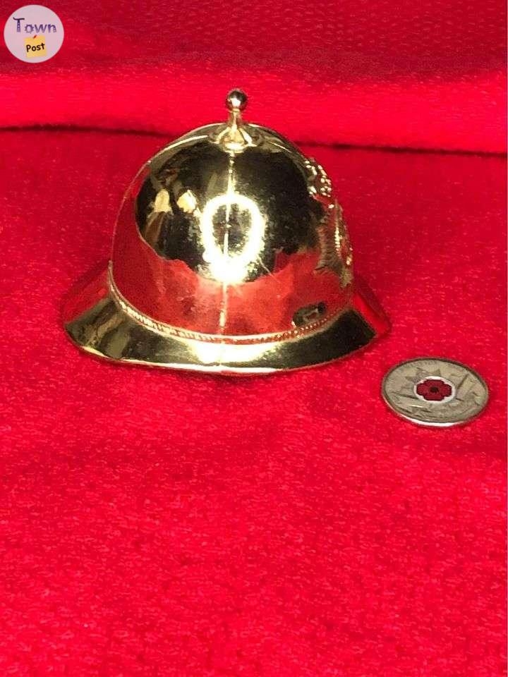 Miniature Gold Bobby Police Helmet Bell - 2 - 1043250-1716557610_0