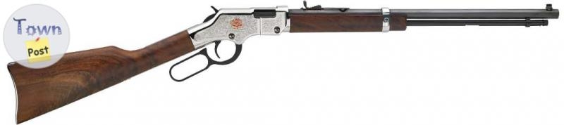 Brand new Henry H004AB American Beauty 22 LR Ambi 20" Blued Wood Stk. Lever Action Rifle $1350 - 1 - 1056152-1719267905