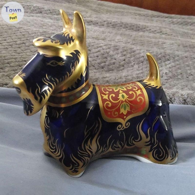 Royal Crown Derby paperweight, Scottish terrier , owl with gold stoppers - 2 - 1057184-1719537345_0