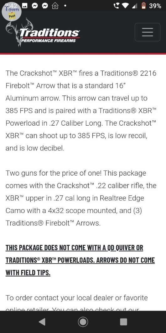 Traditions Crackshot XBR - Realtree Edge Camo Pattern .22/Archery Bolt Combo Platform Shooter. Allows You to Shoot Arrows Out of Your Crackshot Rifle with Exchangeable Barrels. Extras Included. - 5 - 1062915-1720921262_3