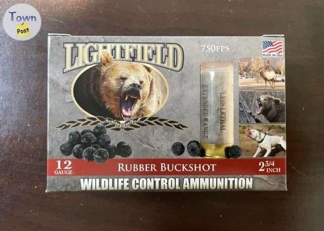 Lightfield Wildlife Control 12GA 2.75" Buckshot Rubber Ammunition $20/box 5 rds - 1 - 1071360-1723154584